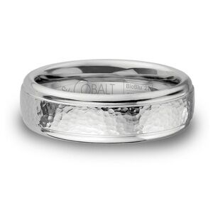 Scott Kay Hammered Cobalt Wedding Band